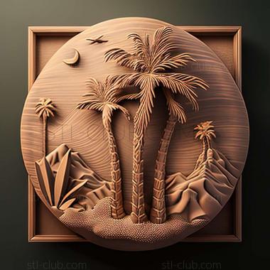 3D model palm springs (STL)